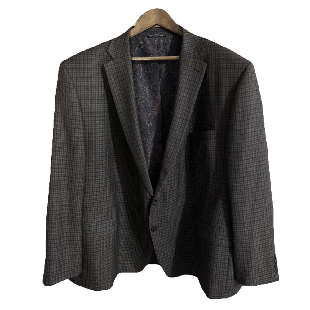 Ralph Ralph Lauren Men’s 56R Plaid Blazer Wool